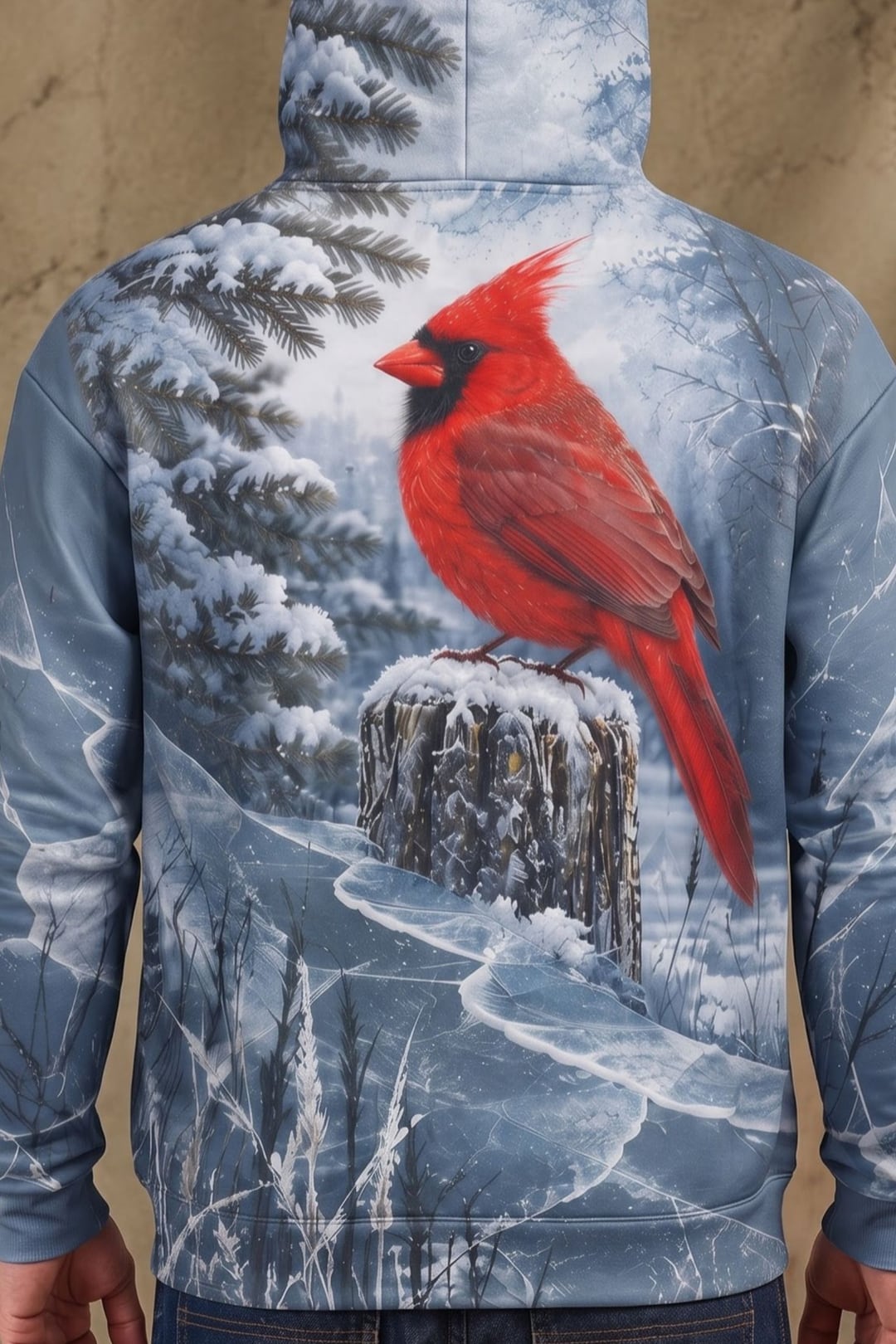Performance Fleece-Lined Hoodie - Crimson Cardinal Frost Haven image 4