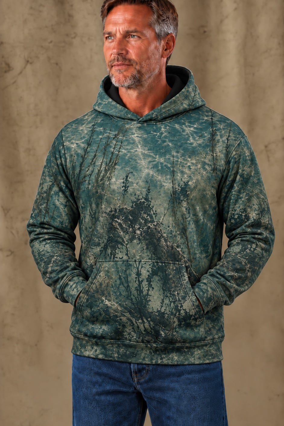 Performance Fleece-Lined Hoodie - Shallow Reed Northern Pike Strike image 3