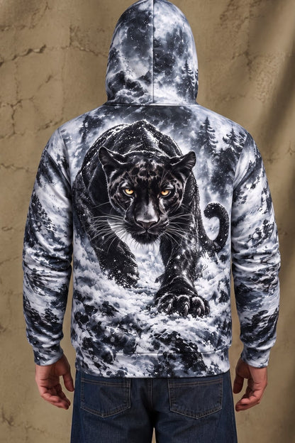 Performance Fleece-Lined Hoodie - Frozen Ridge Panther Stalker image 2