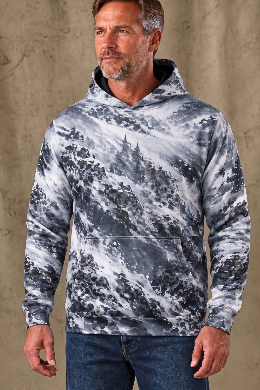 Performance Fleece-Lined Hoodie - Frozen Ridge Panther Stalker image 3