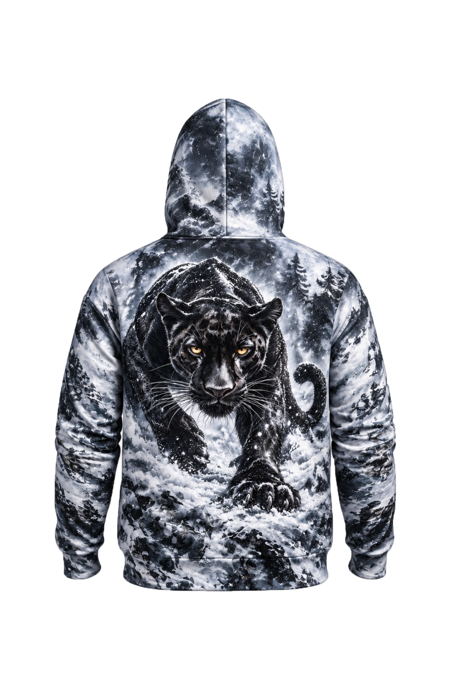 Performance Fleece-Lined Hoodie - Frozen Ridge Panther Stalker image 5