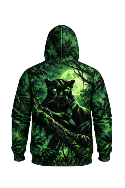 Performance Fleece-Lined Hoodie - Emerald Jungle Panther Prowl image 5