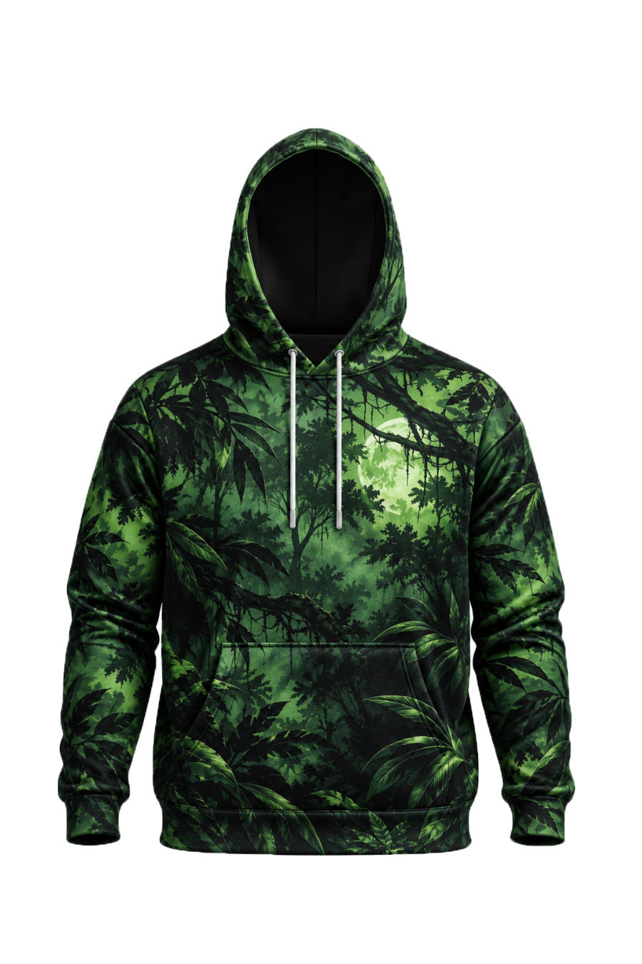 Performance Fleece-Lined Hoodie - Emerald Jungle Panther Prowl image 6