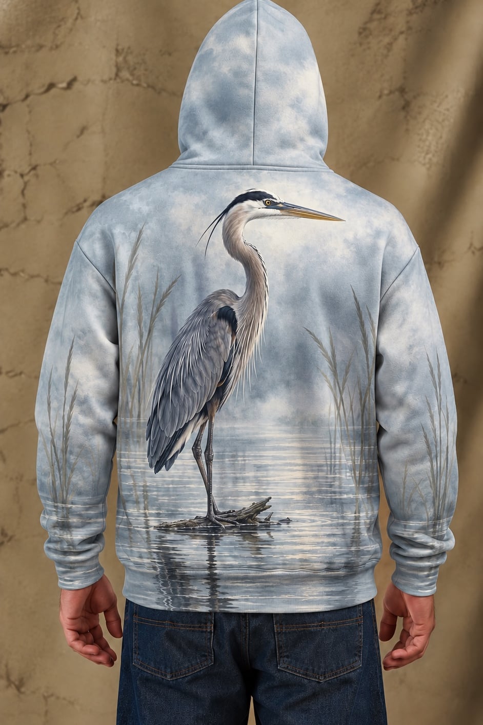 Performance Fleece-Lined Hoodie - Stillwater Blue Heron Watch image 2