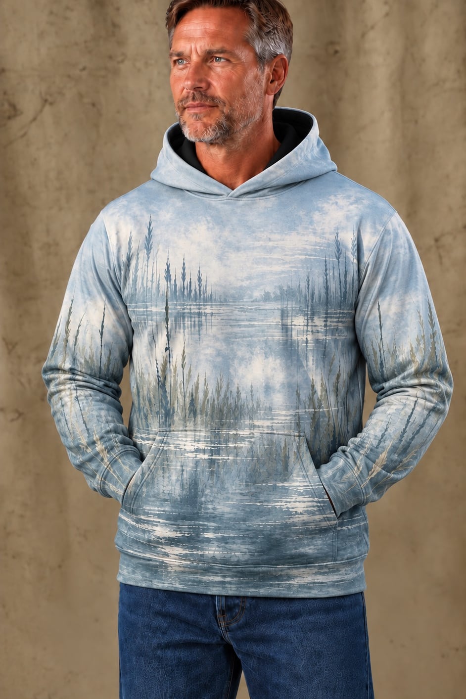 Performance Fleece-Lined Hoodie - Stillwater Blue Heron Watch image 3