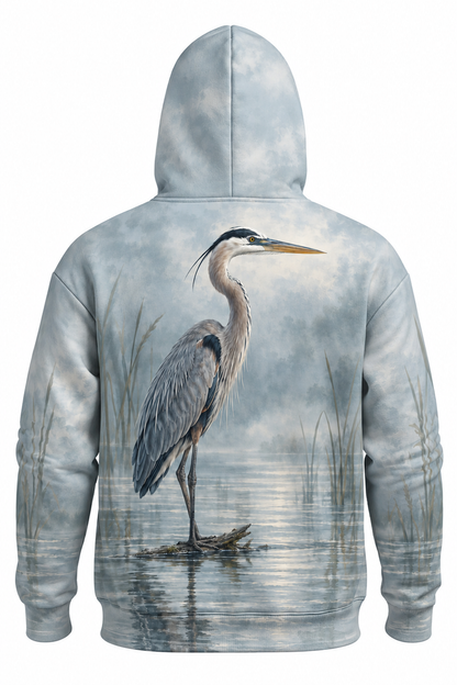 Performance Fleece-Lined Hoodie - Stillwater Blue Heron Watch image 5