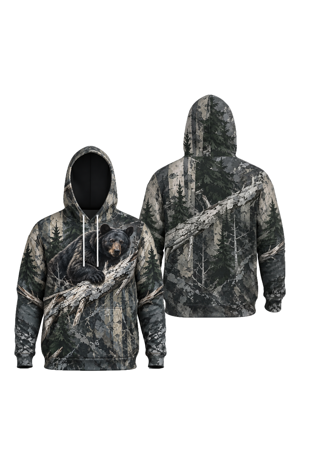 Performance Fleece-Lined Hoodie – Sunrise Marsh Mallard Pair image 1