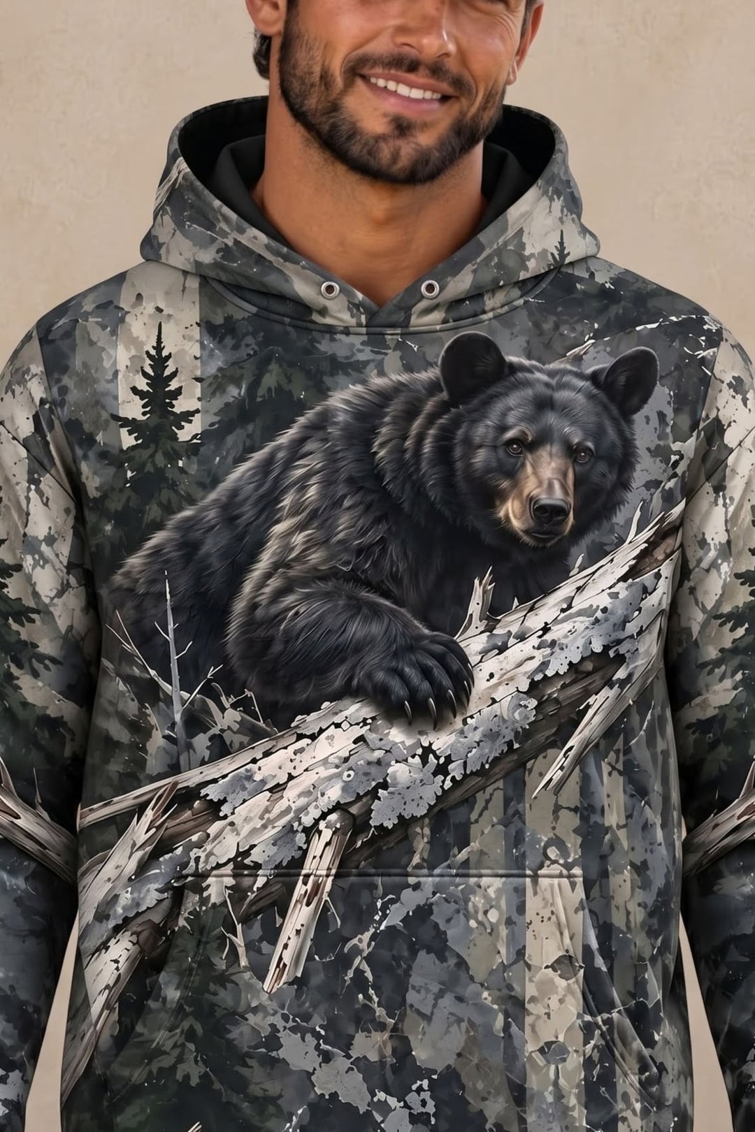 Performance Fleece-Lined Hoodie – Sunrise Marsh Mallard Pair image 4