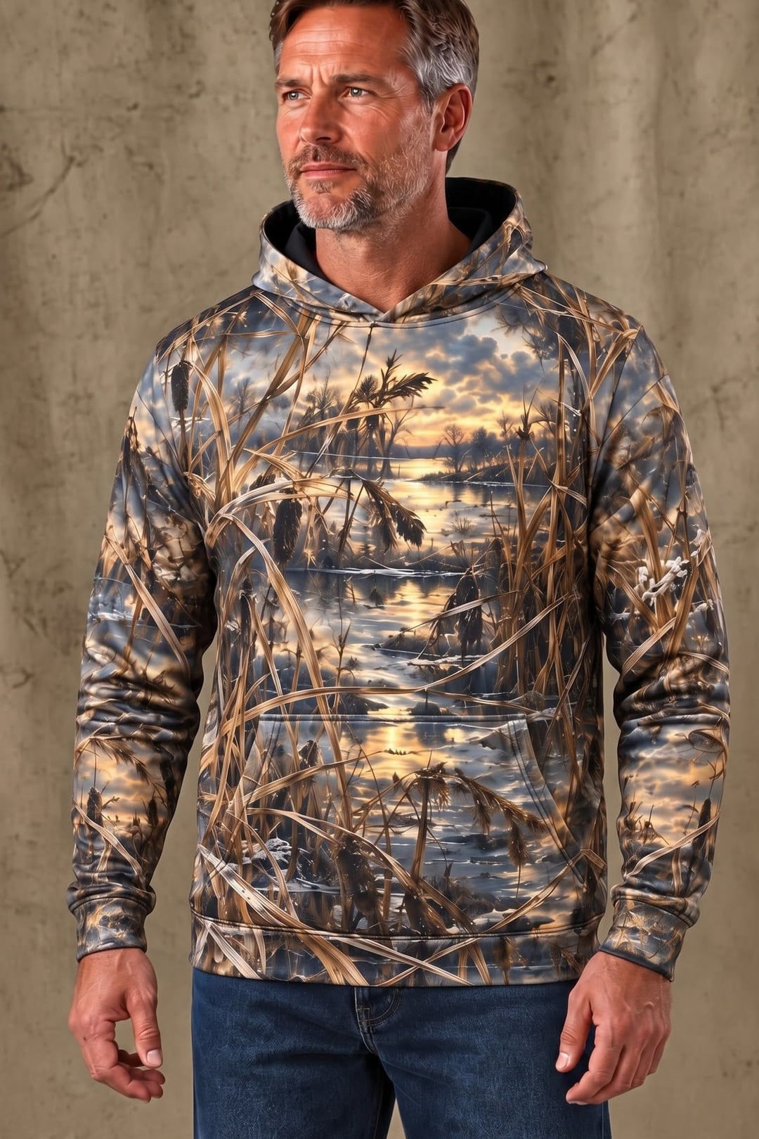 Performance Fleece-Lined Hoodie – Red Fox Goose Ambush image 3