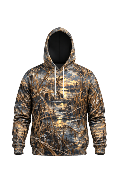 Performance Fleece-Lined Hoodie – Red Fox Goose Ambush image 6