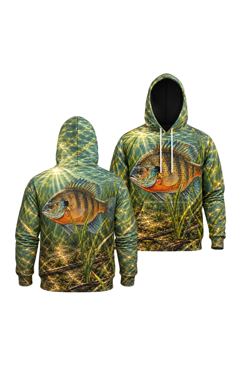 Performance Fleece-Lined Hoodie - Sunlit Shallows Bluegill image 1
