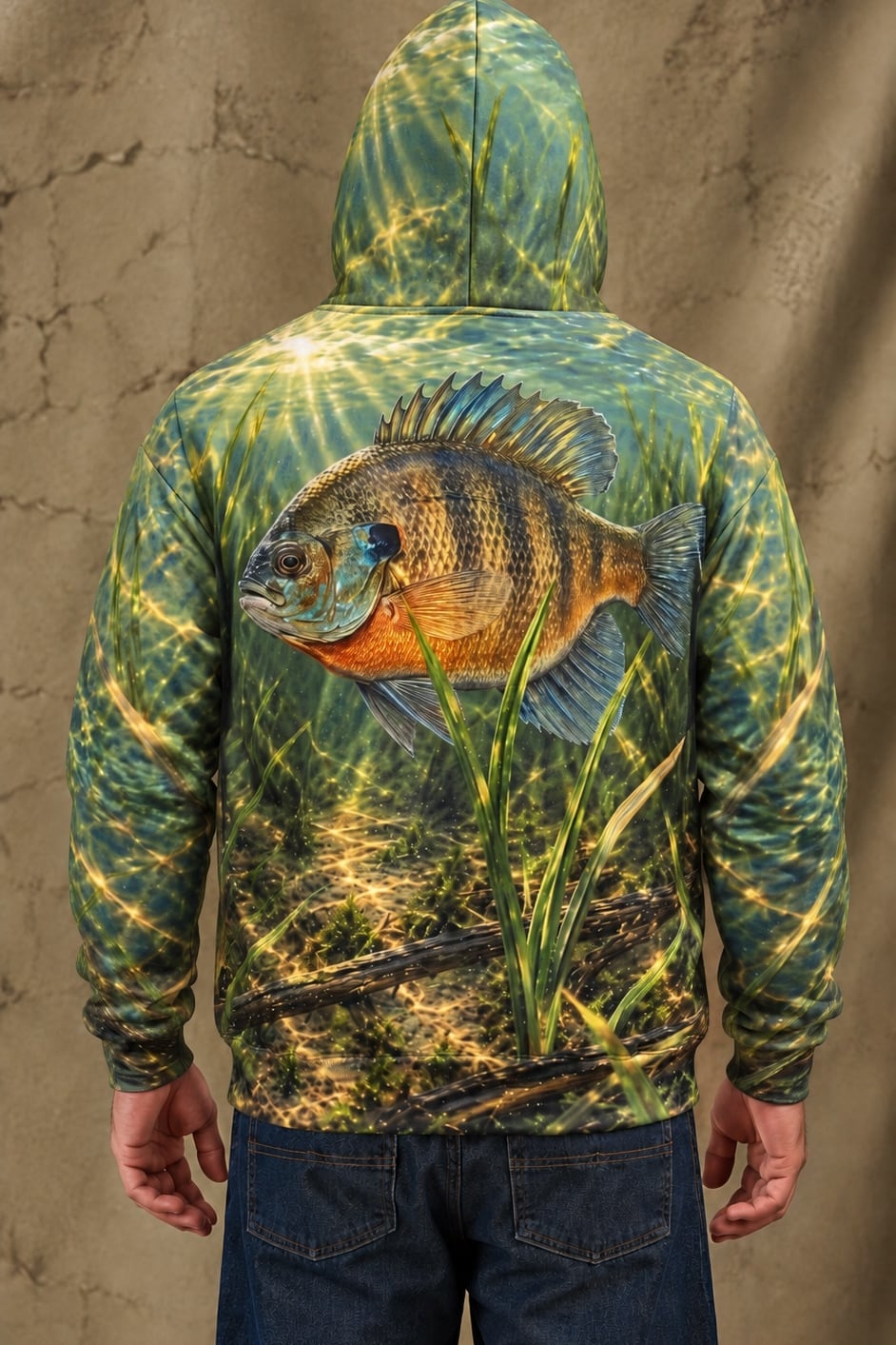 Performance Fleece-Lined Hoodie - Sunlit Shallows Bluegill image 2