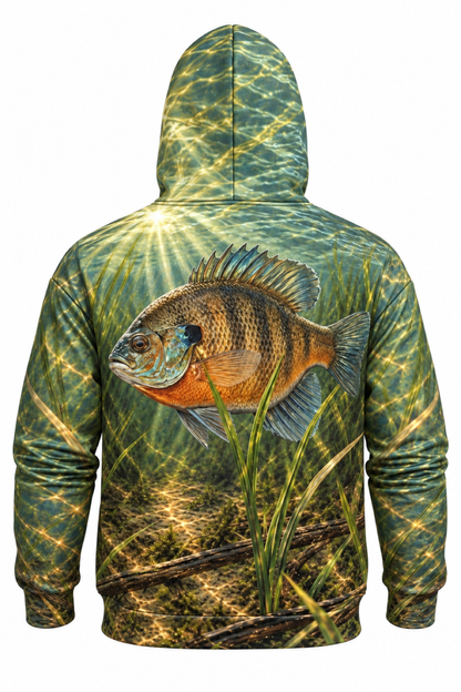 Performance Fleece-Lined Hoodie - Sunlit Shallows Bluegill image 5