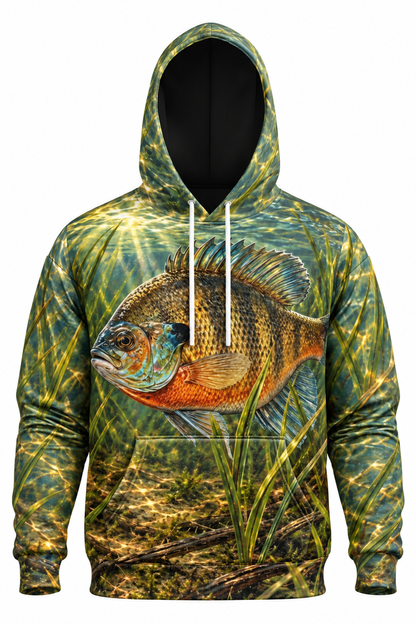 Performance Fleece-Lined Hoodie - Sunlit Shallows Bluegill image 6