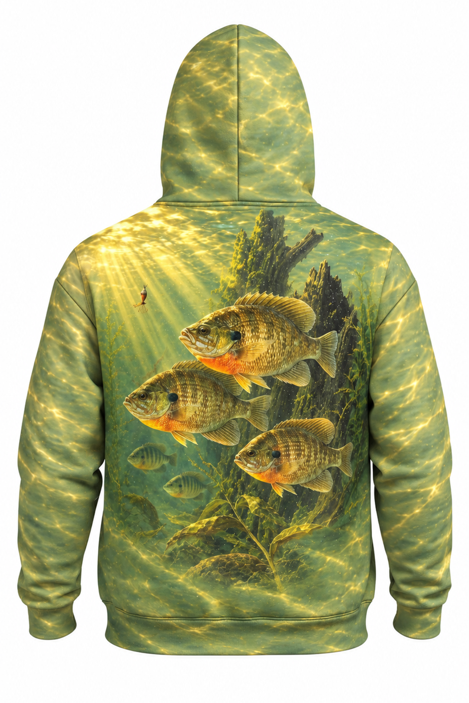 Performance Fleece-Lined Hoodie - Golden Ray Bluegill School image 5