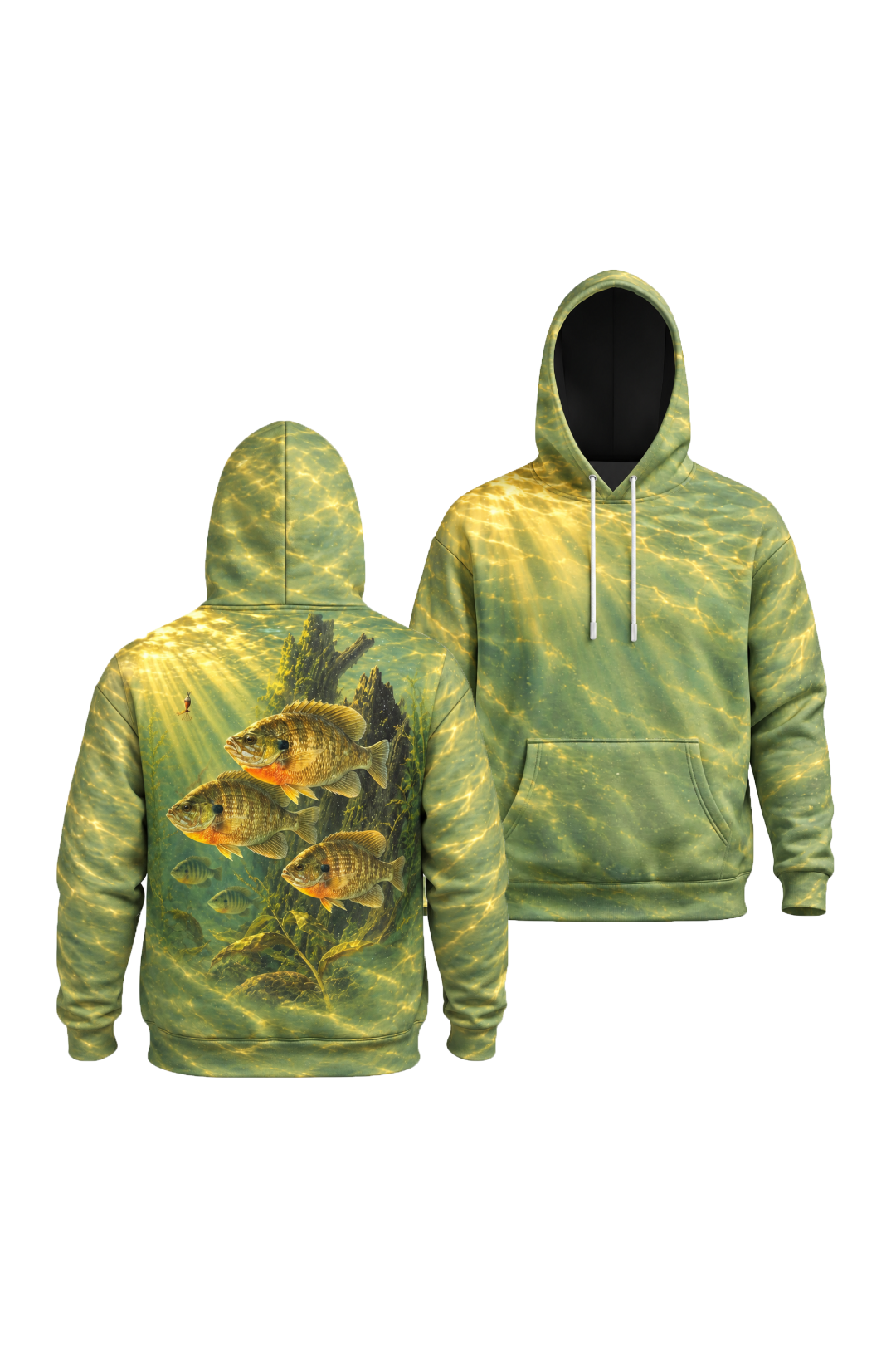 Performance Fleece-Lined Hoodie - Golden Ray Bluegill School image 125