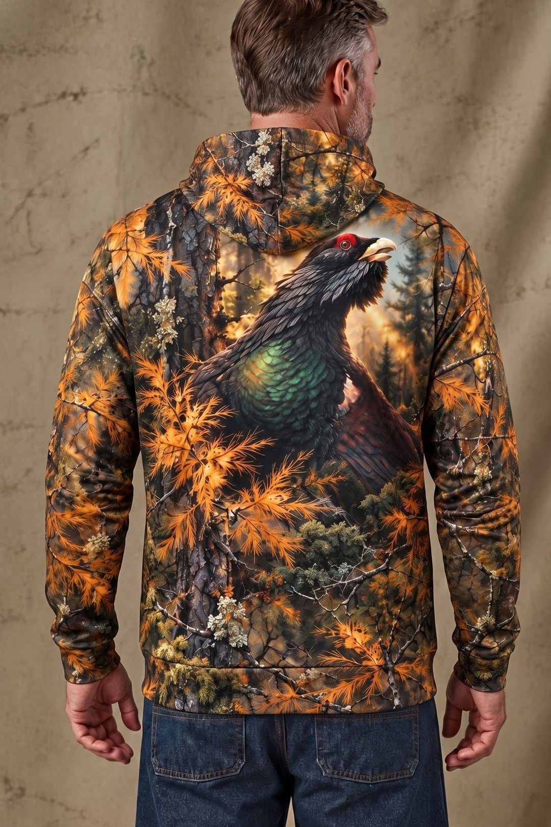 Performance Fleece-Lined Hoodie – Golden Larch Capercaillie image 2