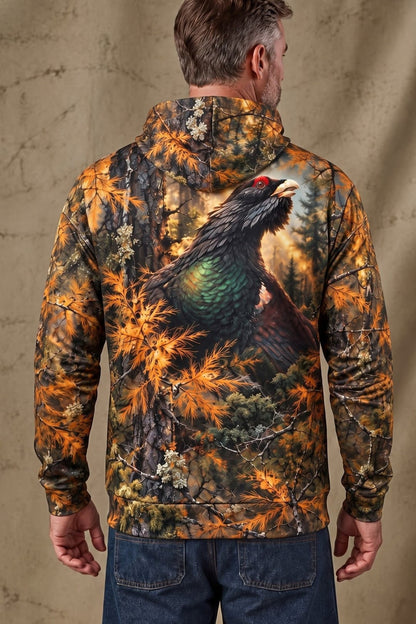 Performance Fleece-Lined Hoodie – Golden Larch Capercaillie image 2