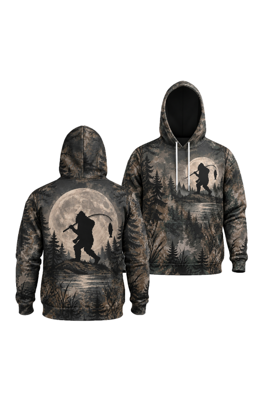 Performance Fleece-Lined Hoodie - Moonlight Bigfoot Angler image 1
