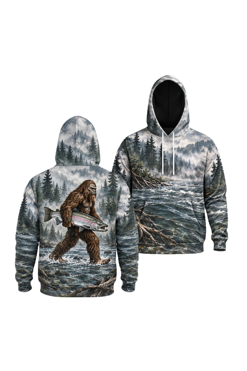 Performance Fleece-Lined Hoodie - Mist River Bigfoot Steelhead image 1