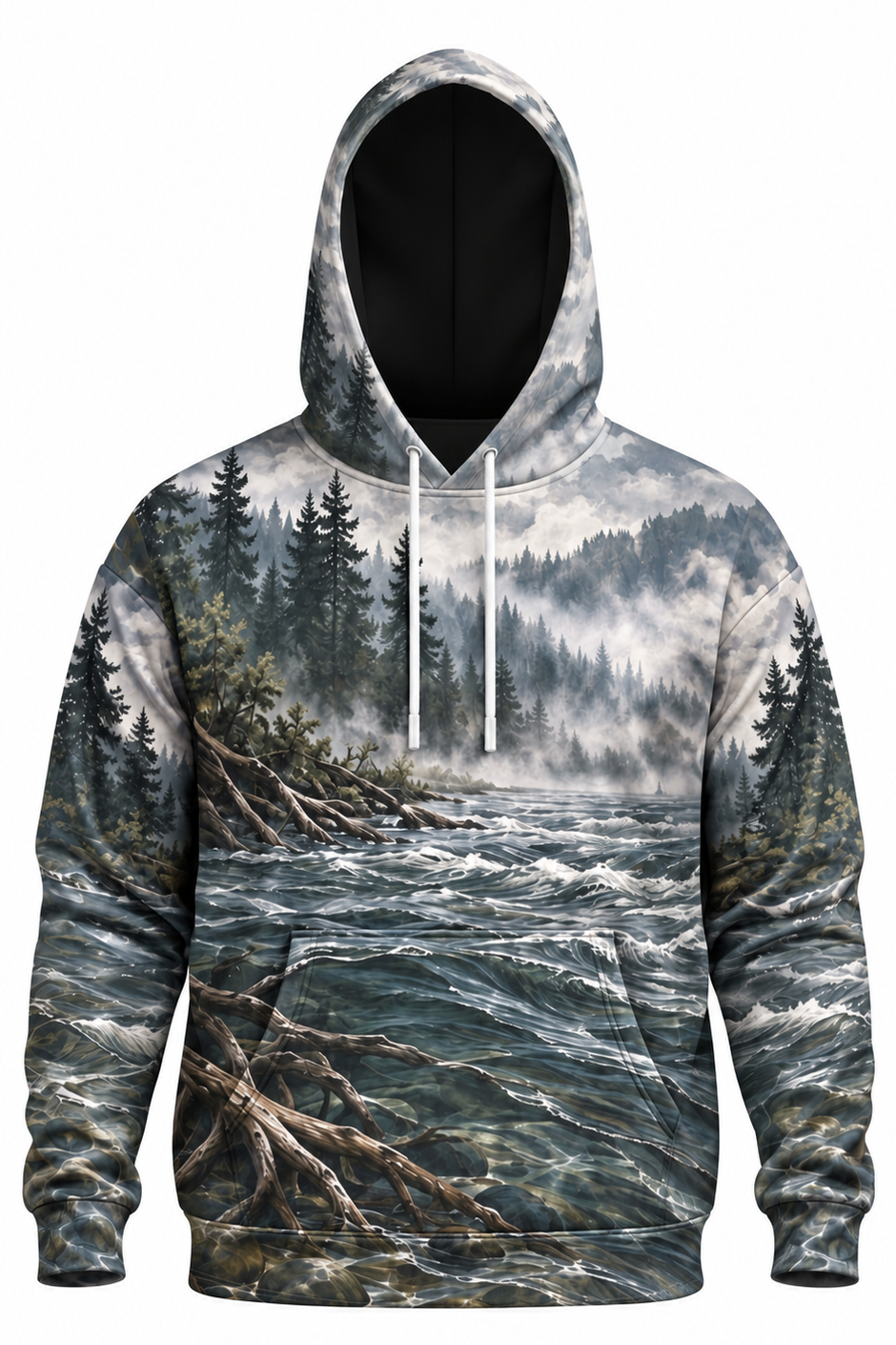 Performance Fleece-Lined Hoodie - Mist River Bigfoot Steelhead image 6