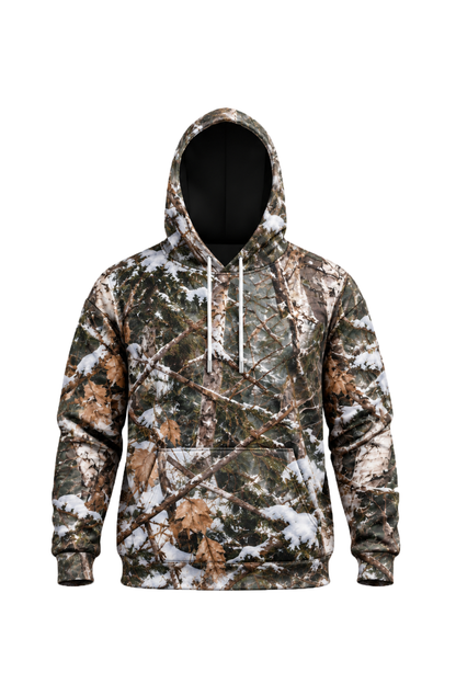 Performance Fleece-Lined Hoodie - Winter Black Bear Showdown image 6