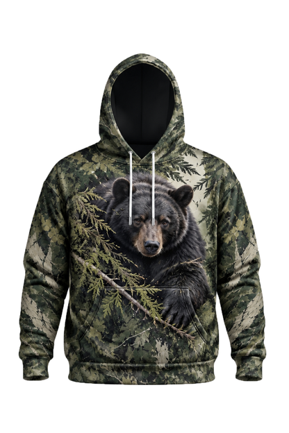 Performance Fleece-Lined Hoodie - Deep Forest Black Bear image 5