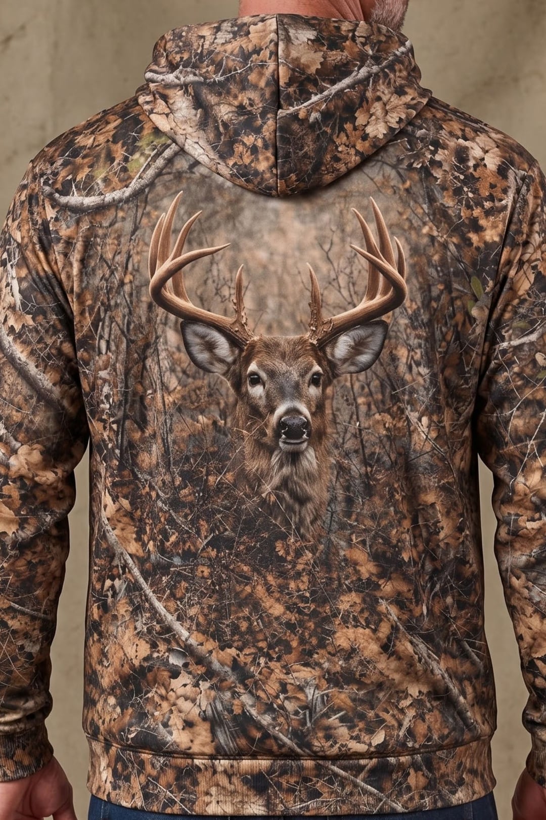 Performance Fleece-Lined Hoodie _– Timber Phantom Buck_ image 4