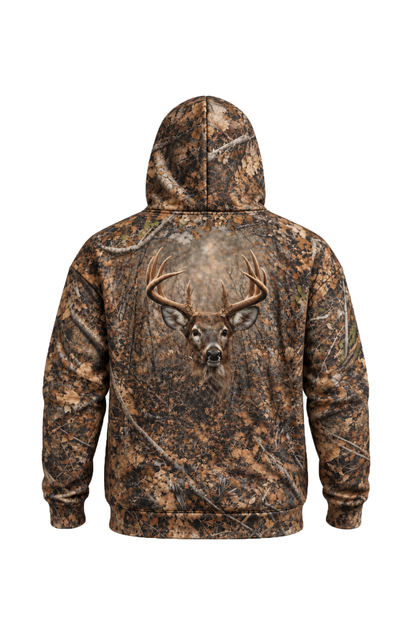 Performance Fleece-Lined Hoodie _– Timber Phantom Buck_ image 5