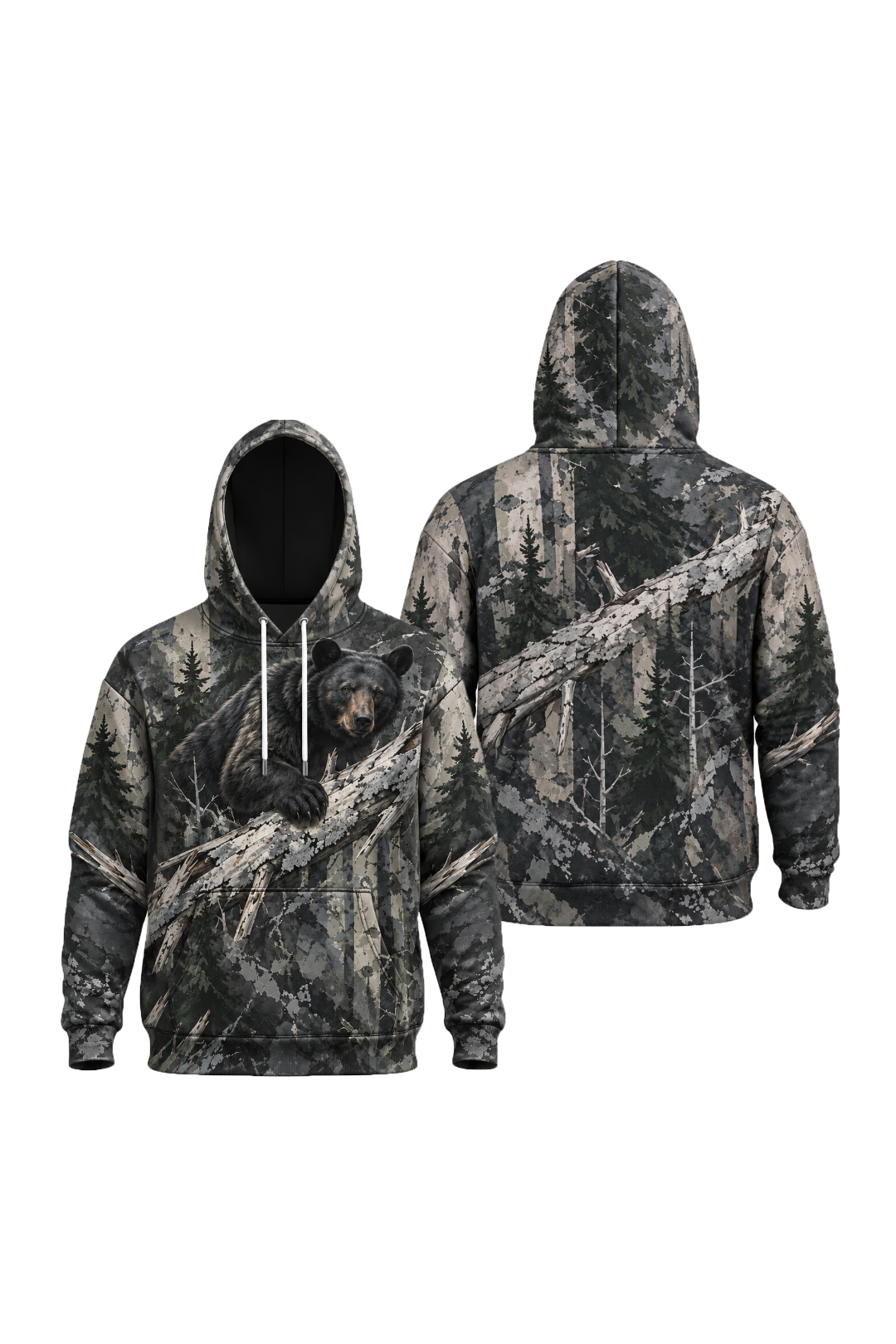 Performance Fleece-Lined Hoodie - Timber Ridge Black Bear image 1