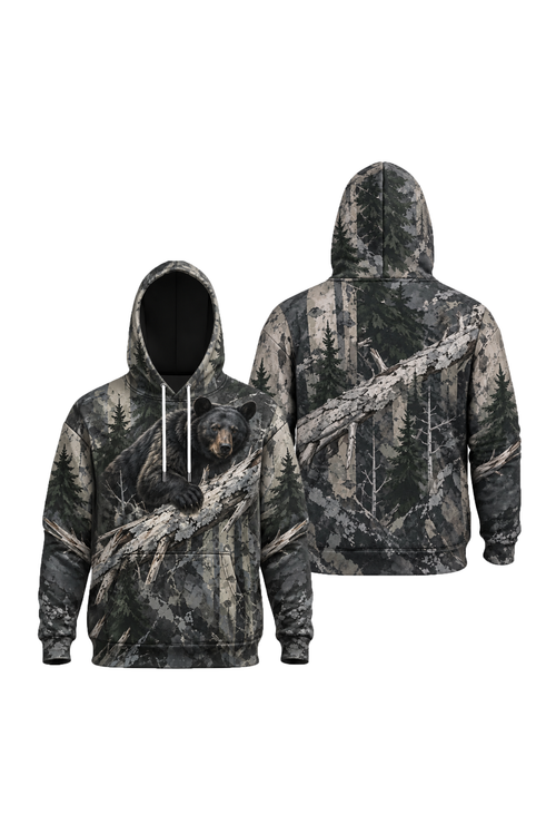 Performance Fleece-Lined Hoodie - Timber Ridge Black Bear image 1