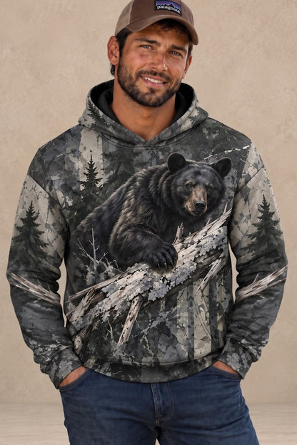 Performance Fleece-Lined Hoodie - Timber Ridge Black Bear image 2