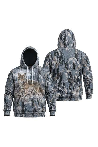 Performance Fleece-Lined Hoodie - Winter Timber Coyote Stalker image 1