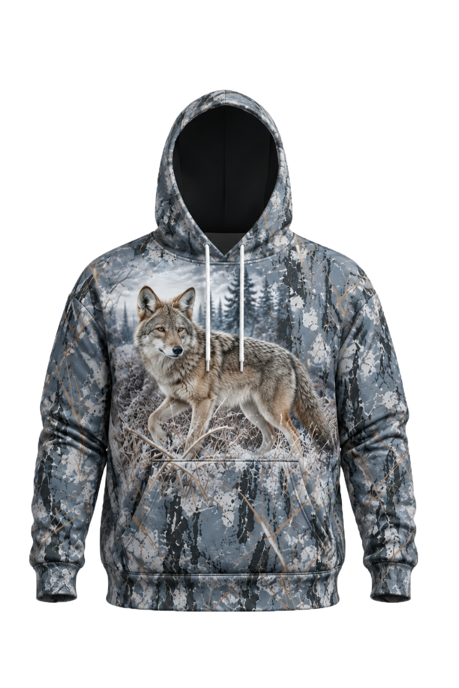 Performance Fleece-Lined Hoodie - Winter Timber Coyote Stalker image 5
