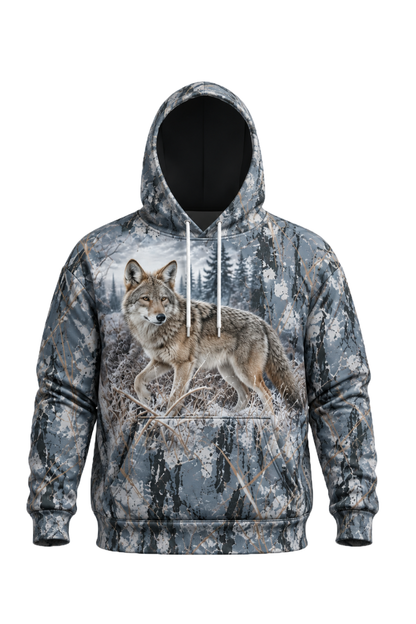 Performance Fleece-Lined Hoodie - Winter Timber Coyote Stalker image 5