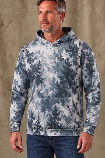 Performance Fleece-Lined Hoodie - Winter Birch Bobcat Pursuit image 3