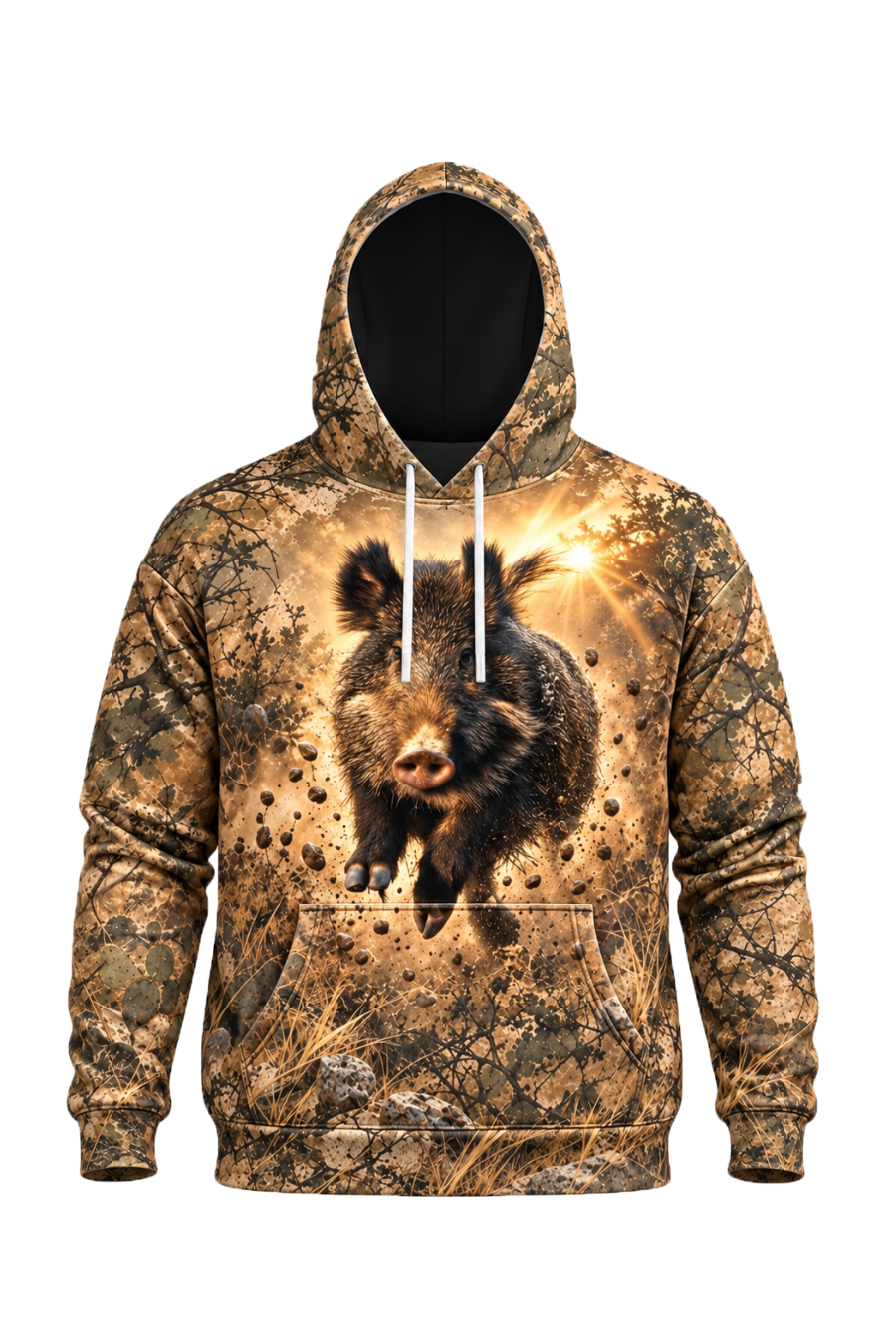 Performance Fleece-Lined Hoodie - Sunburst Wild Hog Charge image 5