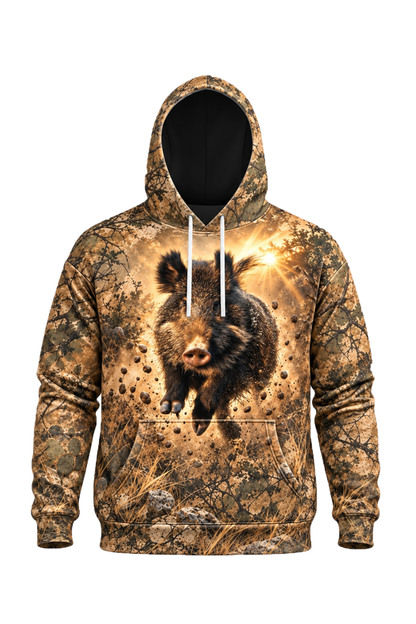 Performance Fleece-Lined Hoodie - Sunburst Wild Hog Charge image 5