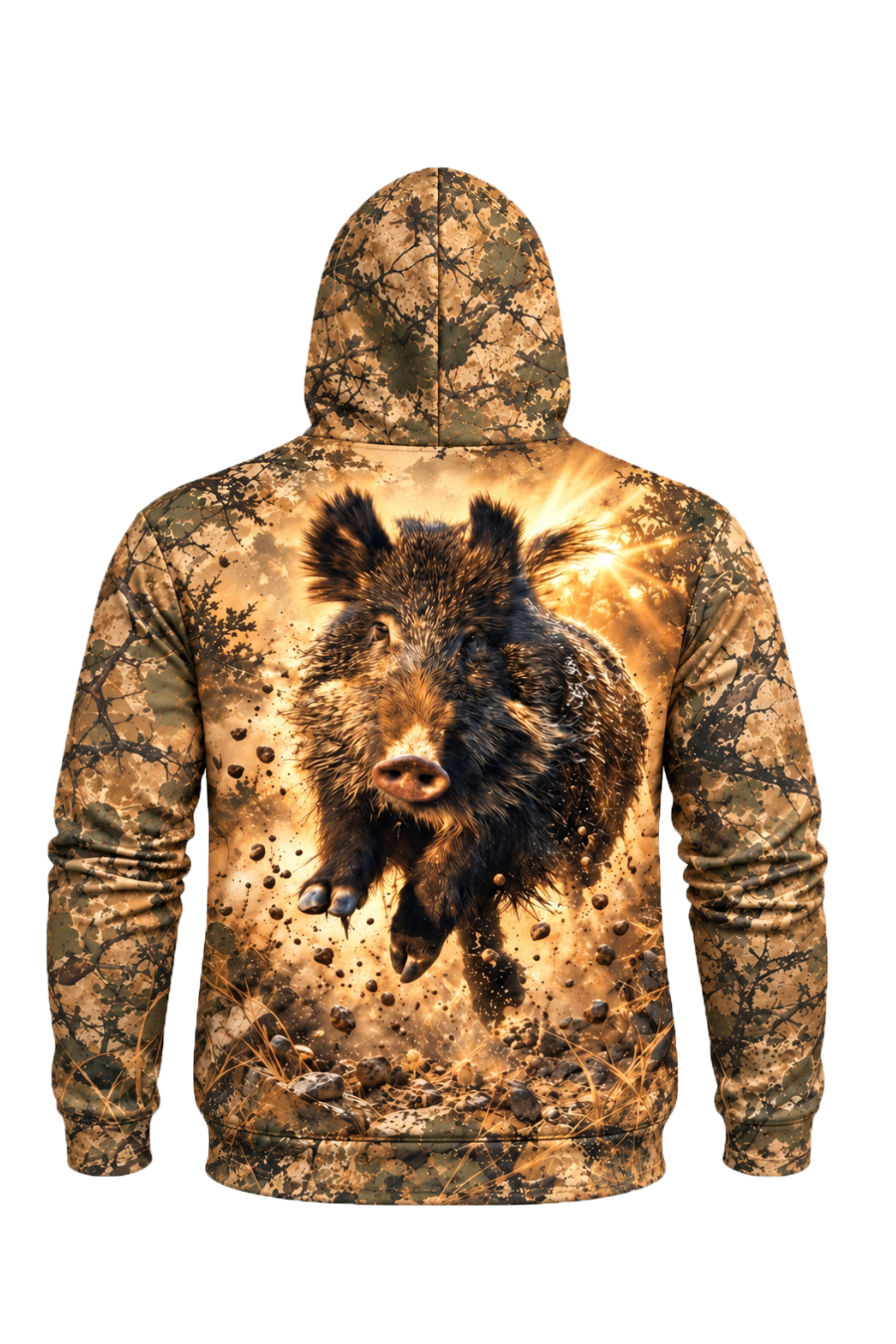 Performance Fleece-Lined Hoodie - Sunburst Wild Hog Charge image 6
