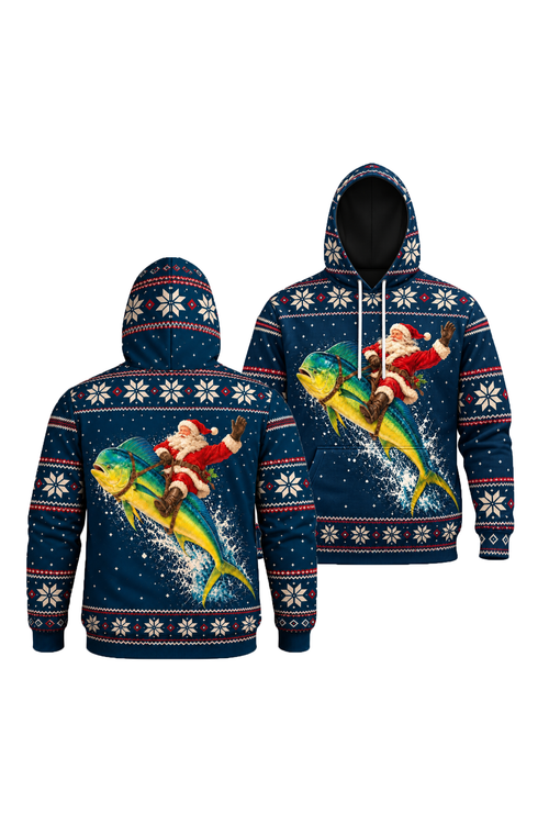 Performance Fleece-Lined Hoodie - Santa Mahi Mahi Express image 1
