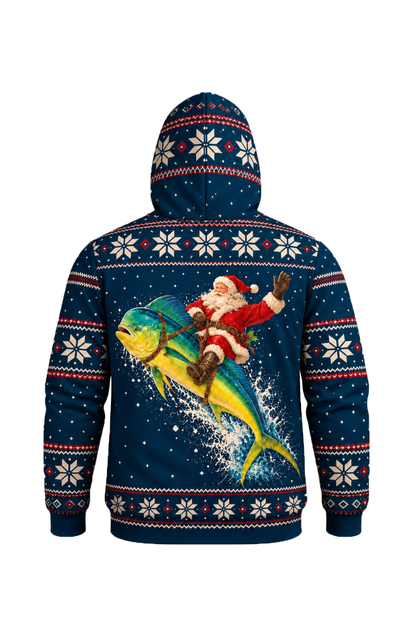 Performance Fleece-Lined Hoodie - Santa Mahi Mahi Express image 5