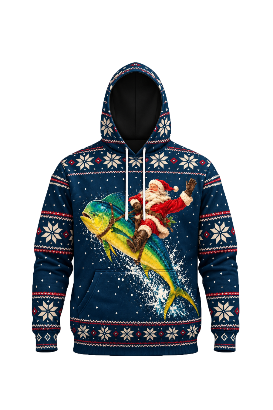 Performance Fleece-Lined Hoodie - Santa Mahi Mahi Express image 6