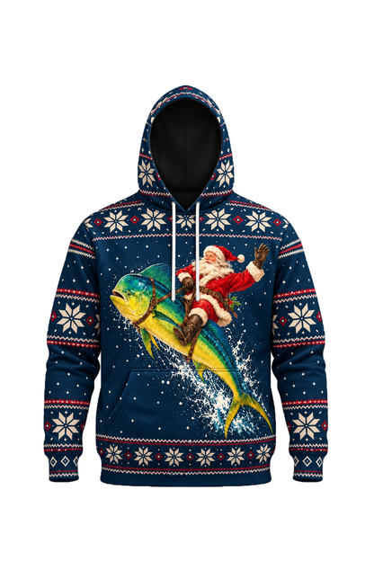 Performance Fleece-Lined Hoodie - Santa Mahi Mahi Express image 6
