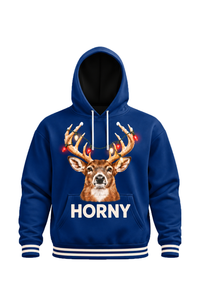 Performance Fleece-Lined Hoodie - Festive Antler Buck Horny image 5