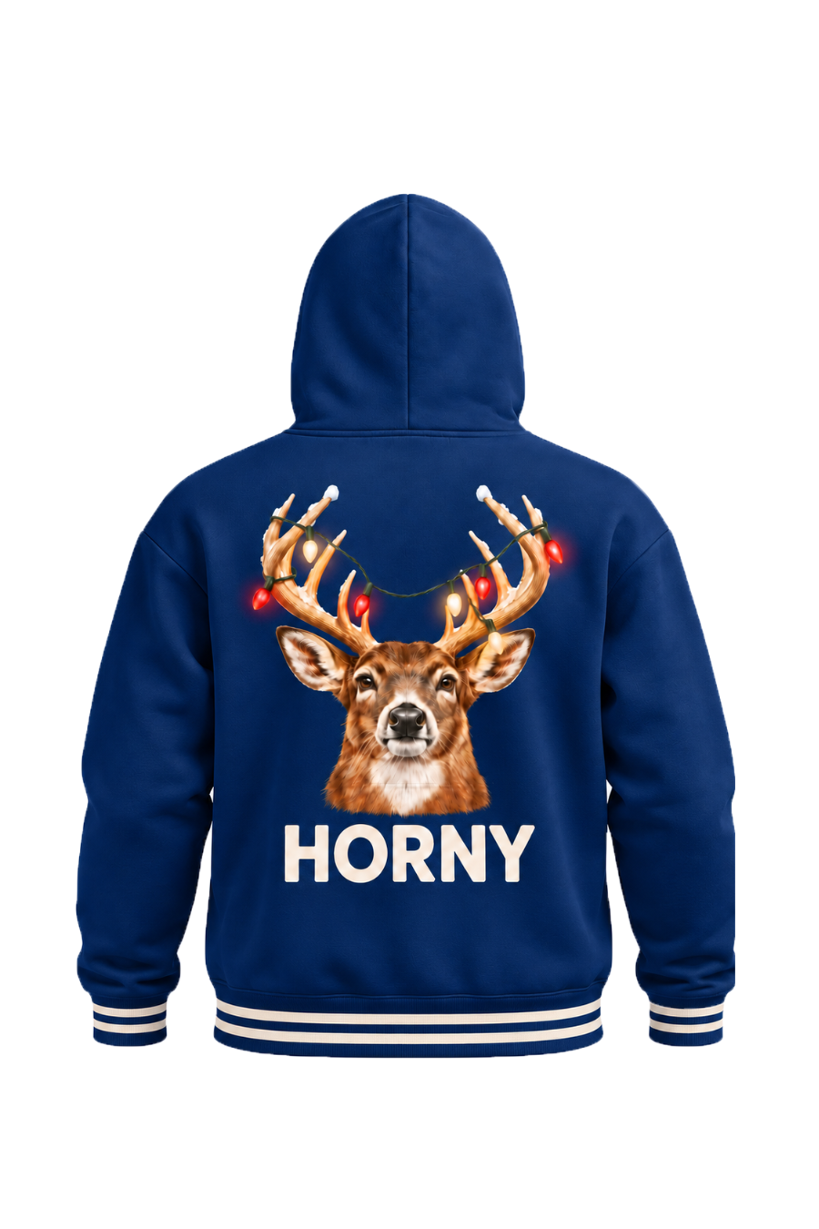 Performance Fleece-Lined Hoodie - Festive Antler Buck Horny image 6