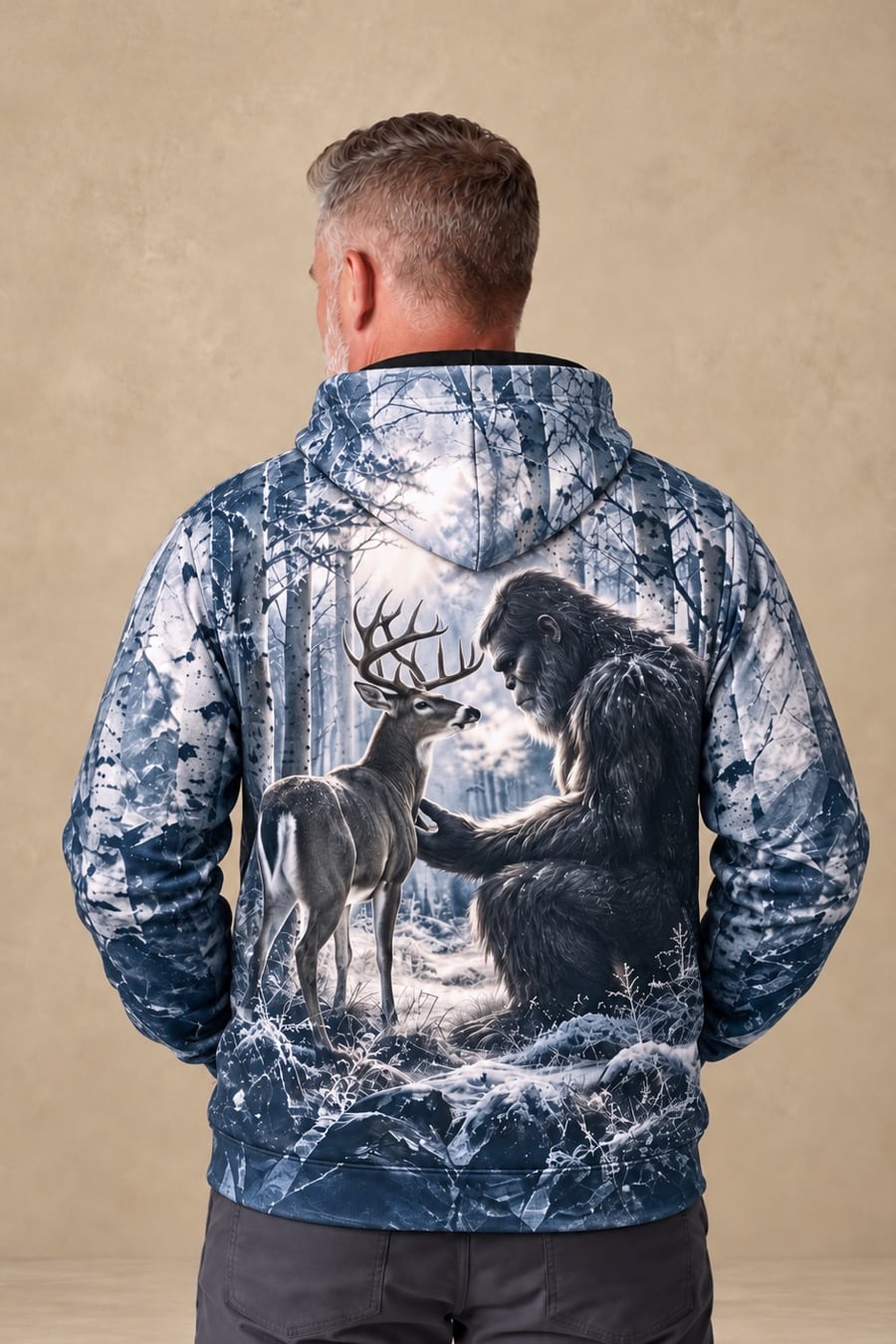 Performance Fleece-Lined Hoodie - Bigfoot Winter Buck Frost image 2