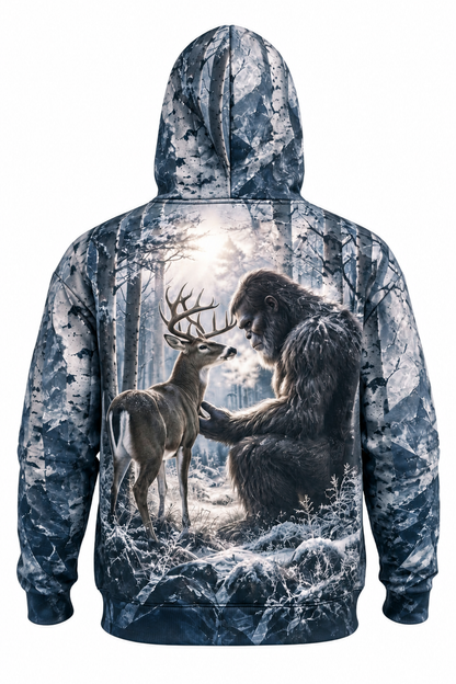 Performance Fleece-Lined Hoodie - Bigfoot Winter Buck Frost image 5