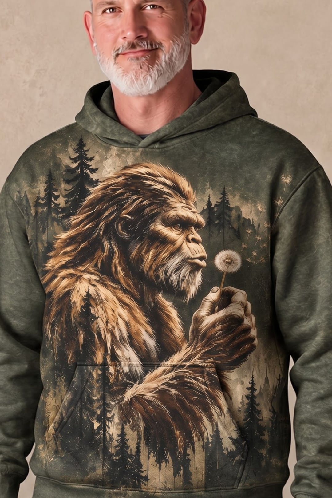 Performance Fleece-Lined Hoodie - Bigfoot Dandelion Pine Ridge image 4