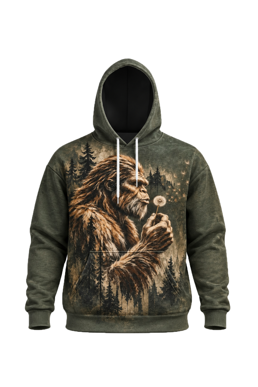 Performance Fleece-Lined Hoodie - Bigfoot Dandelion Pine Ridge image 5