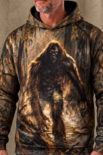 Performance Fleece-Lined Hoodie - Skunk Ape Cypress Swamp Stalker image 4